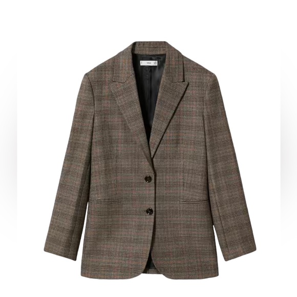 Mango Check Suit Blazer - Picture 1 of 8